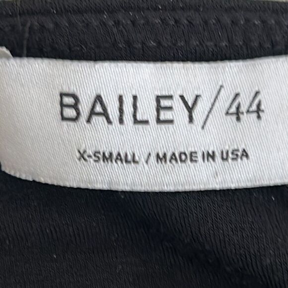 BAILEY/44 FAUX LEATHER LONG SLEEVE “PARKER” TOP W/ CUTOUT FRONT - Picture 5 of 7